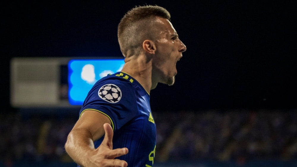 Mislav Or&scaron;ić slavi gol u dresu Dinama