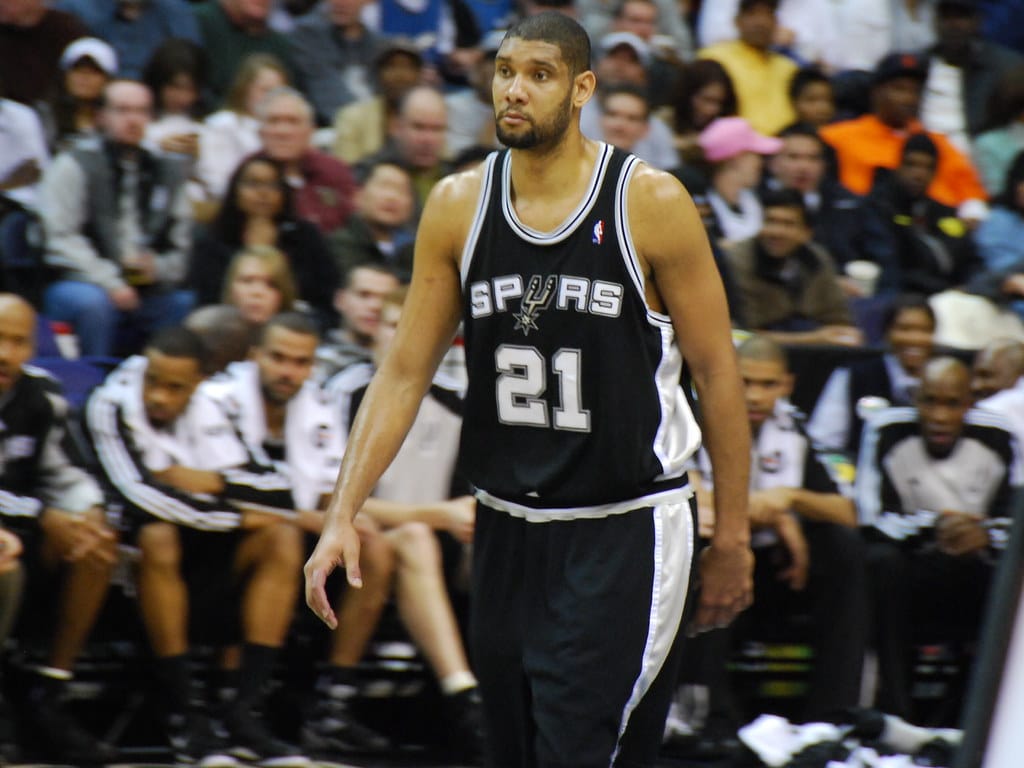 Tim Duncan u dresu San Antonio Spursa
