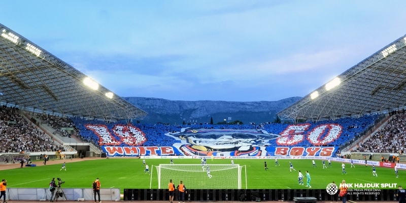 Torcida radi koreografiju na Poljudu