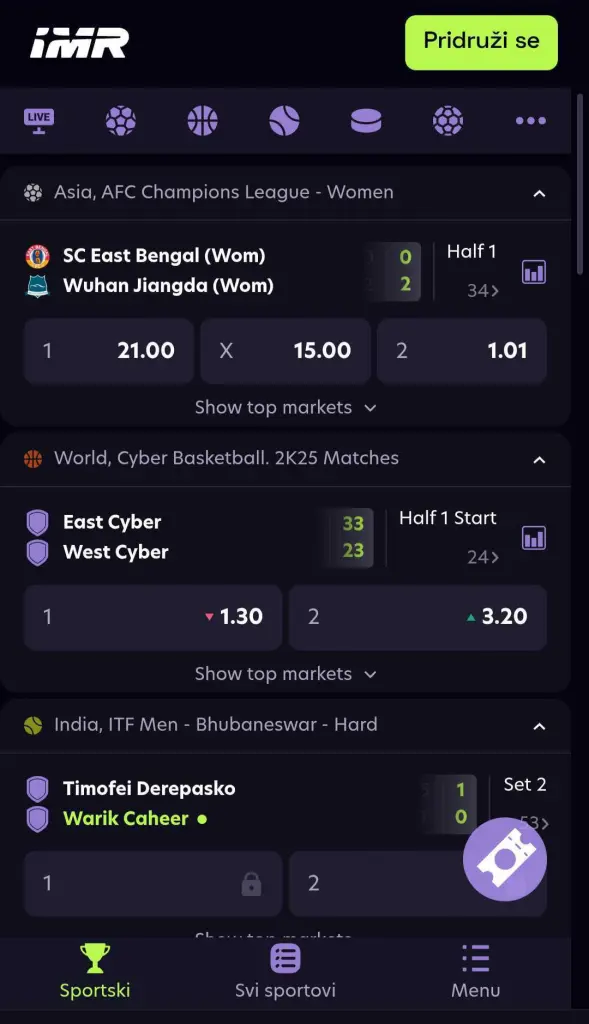 immerion-stranica-sportsko-klađenje-mobile