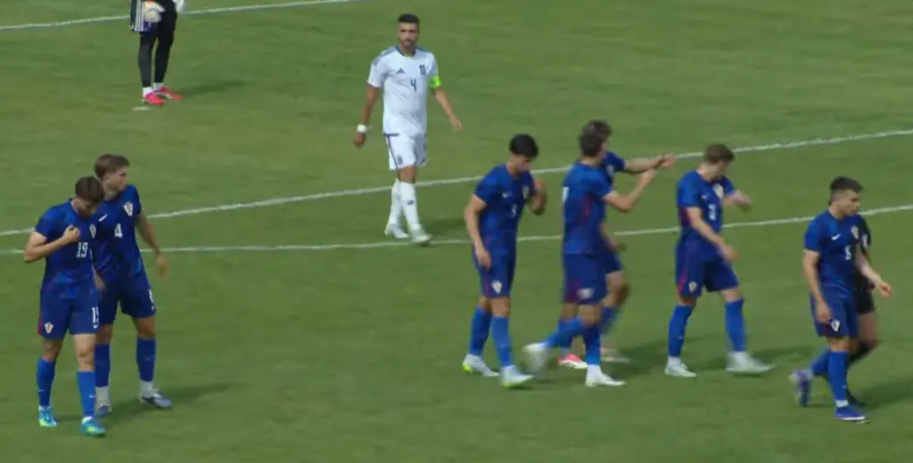 Hrvatska U21 slavi pogodak