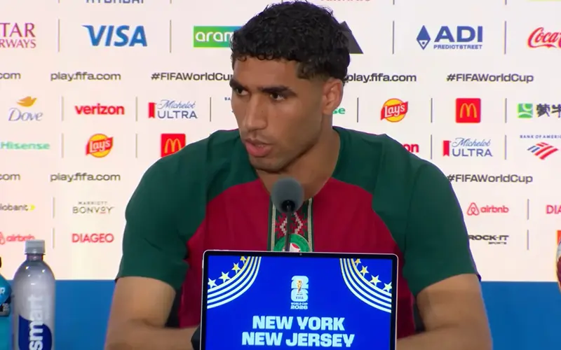 Francuska Maroko prognoza - Achraf Hakimi na press-konferenciji