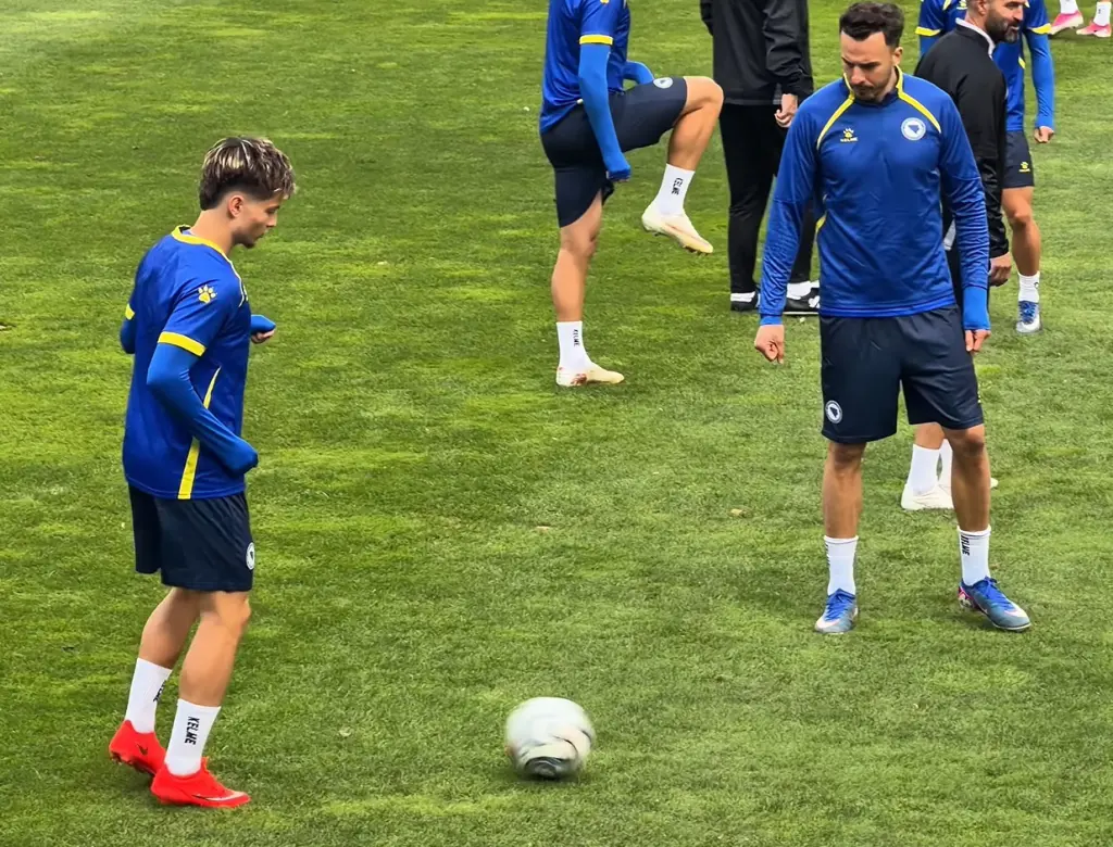 Poljska - BiH: Igrači BiH na treningu
