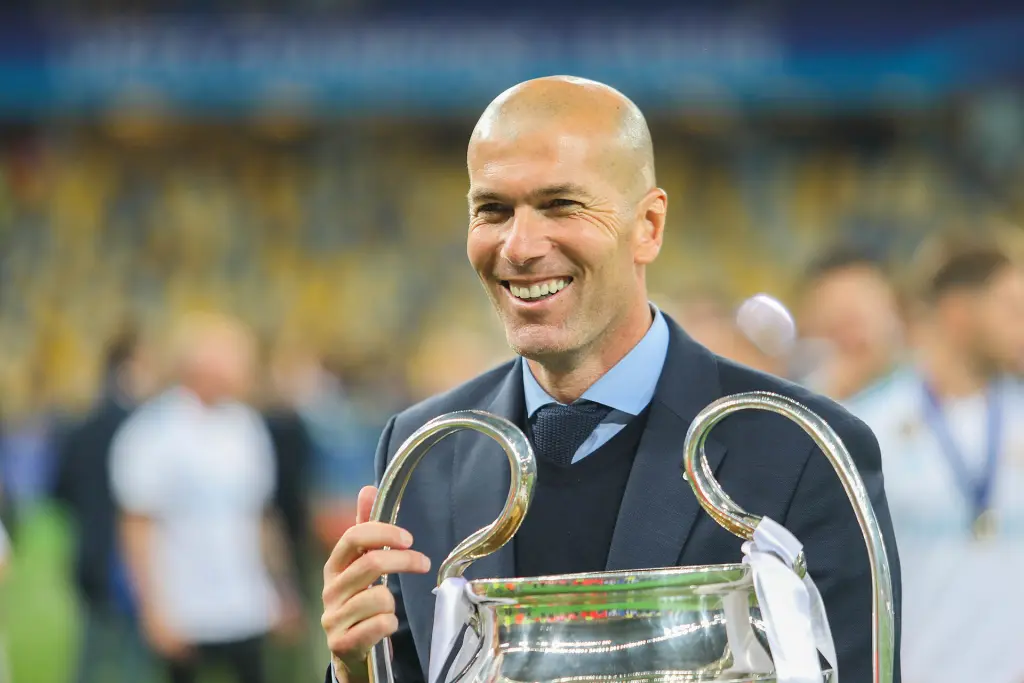 Francuska - Italija: novi francuski izbornik Zidane s pokalom Lige prvaka 2018.