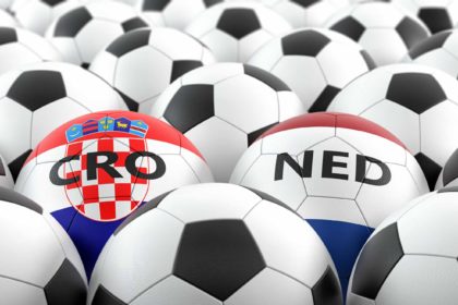 Netherlands,Vs.,Croatia,Soccer,Match,-,Leather,Balls,In,Netherlands