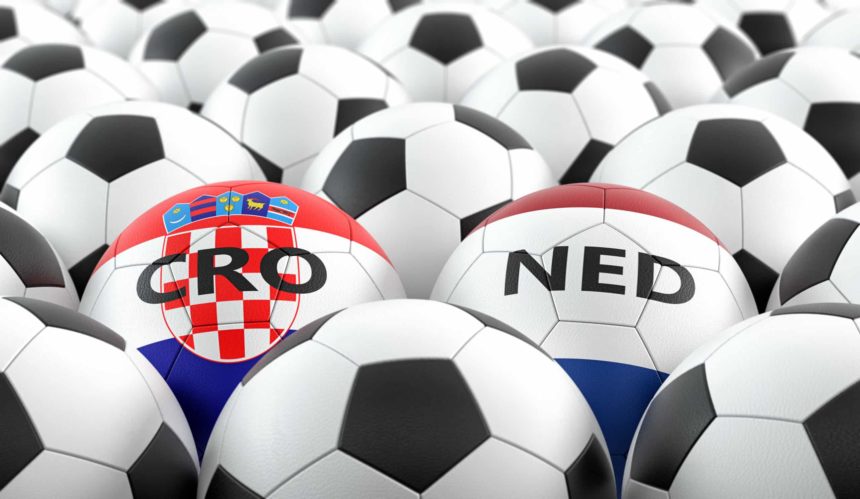 Netherlands,Vs.,Croatia,Soccer,Match,-,Leather,Balls,In,Netherlands