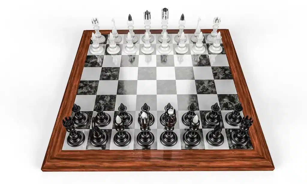 Šahovska ploča posložena kako nalažu pravila šaha