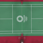 Igrači se zagrijavaju za meč badmintona na Olimpijskim igrama u Tokiju 2021. (Pravila badmintona)