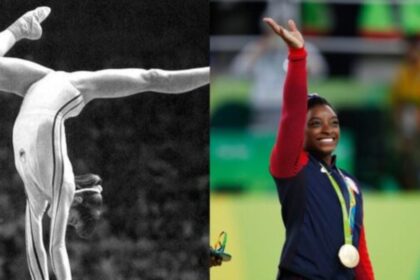 Nadia Comaneci i Simone Biles (Najbolje gimnastičarke)