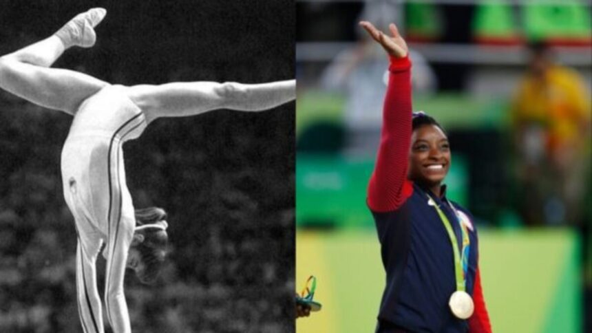 Nadia Comaneci i Simone Biles (Najbolje gimnastičarke)