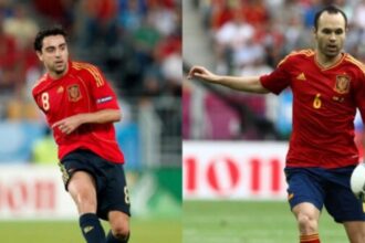 Xavi i Andres Iniesta (Najbolji španjolski nogometaši)