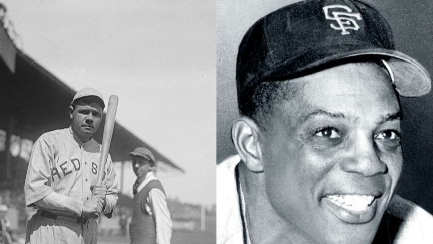 Babe Ruth i Willie Mays (najbolji igrači bejzbola)