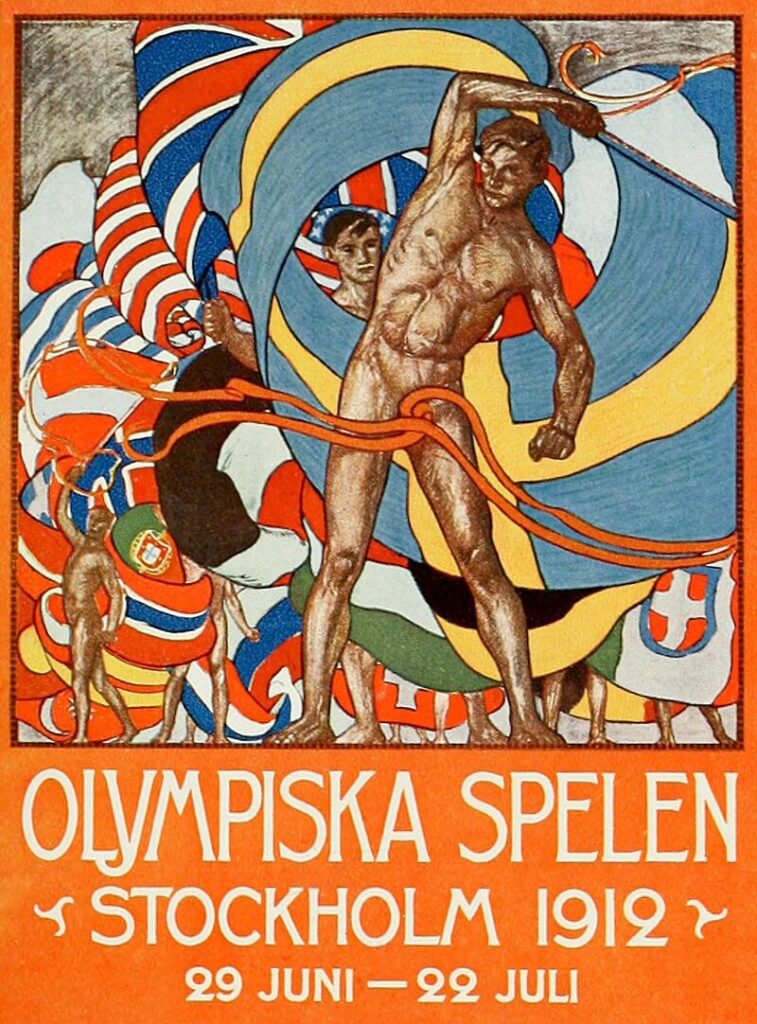 Službeni plakat Olimpijskih igara u Stockholmu 1912.