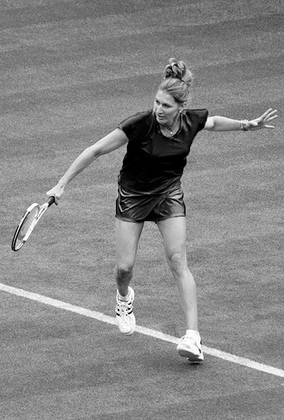 Steffi Graf, osvajačica olimpijskog zlata 1988. i pobjednica sva četiri Grand Slama tijekom 1988. godine (Olimpijske igre 1988)