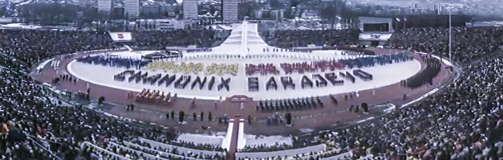 Svečanost otvaranja ZOI 1984. na stadionu Koševu (zimske Olimpijske igre 1984)